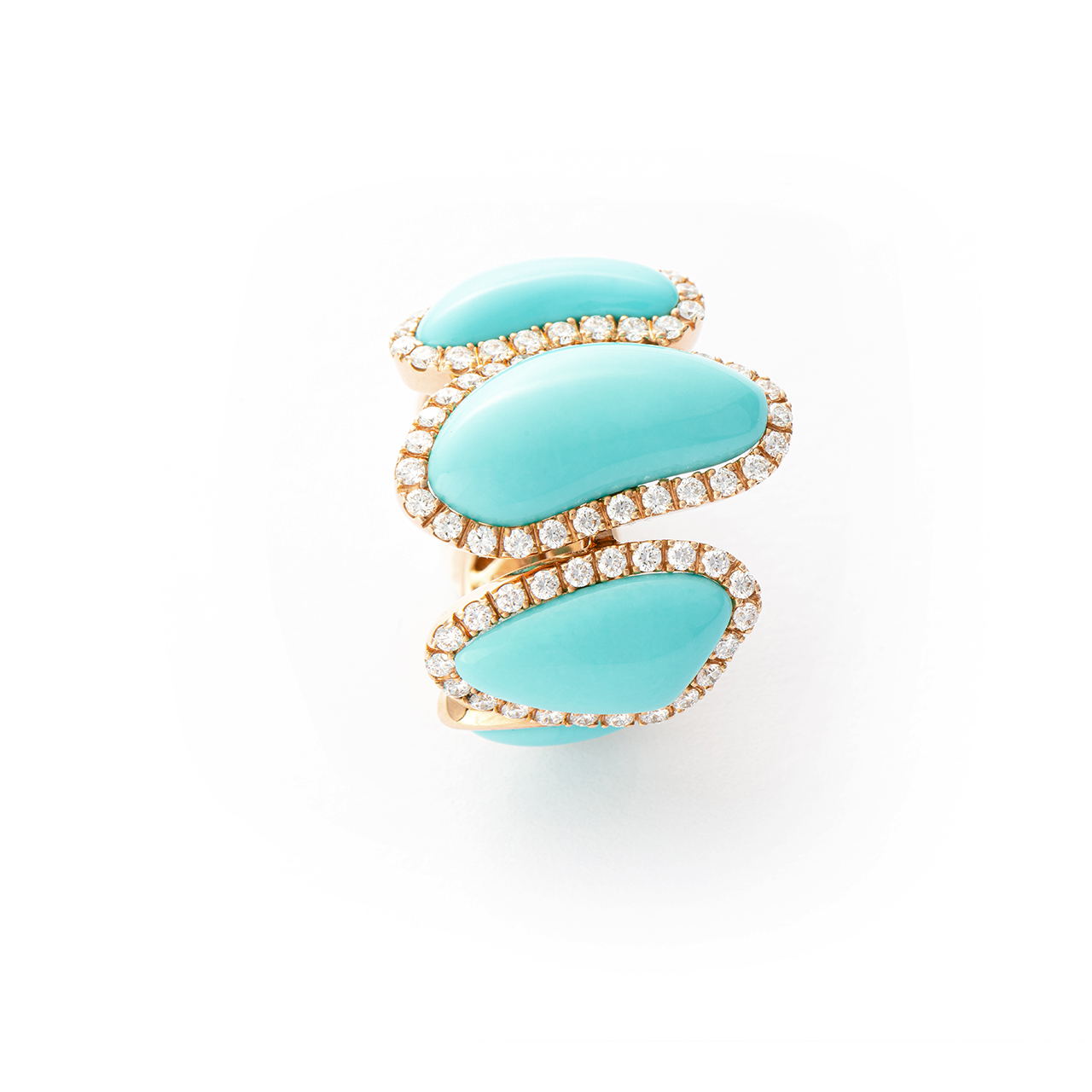 Chantecler Capri, Enchanté. Ring mit Türkis und Brillanten