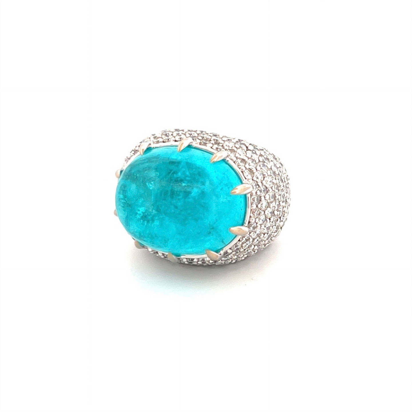 Damenring in 18KT Weissgold mit Brillanten von Designer Alexander Laut